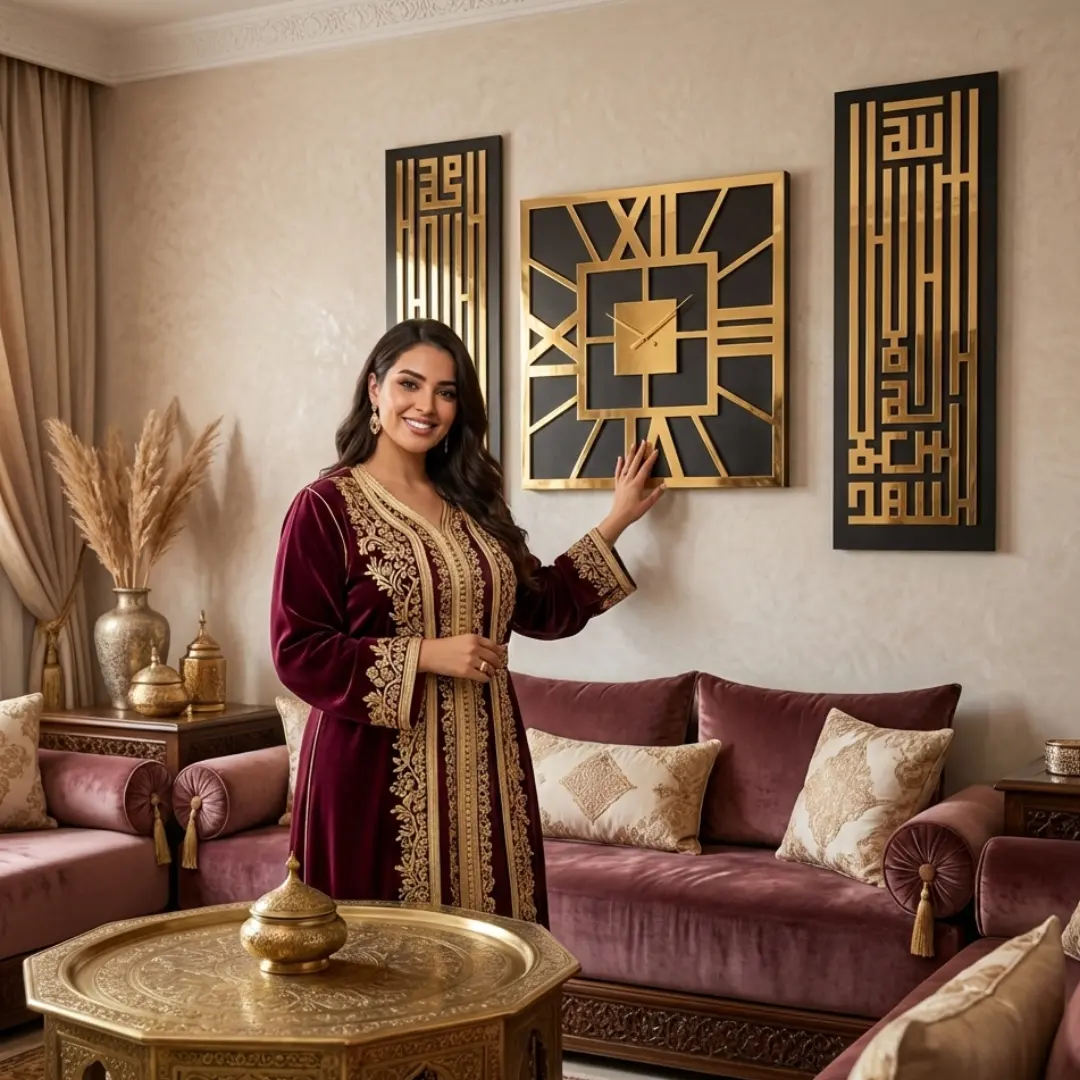 MIRALE Wall Art Clock - Hero Shot