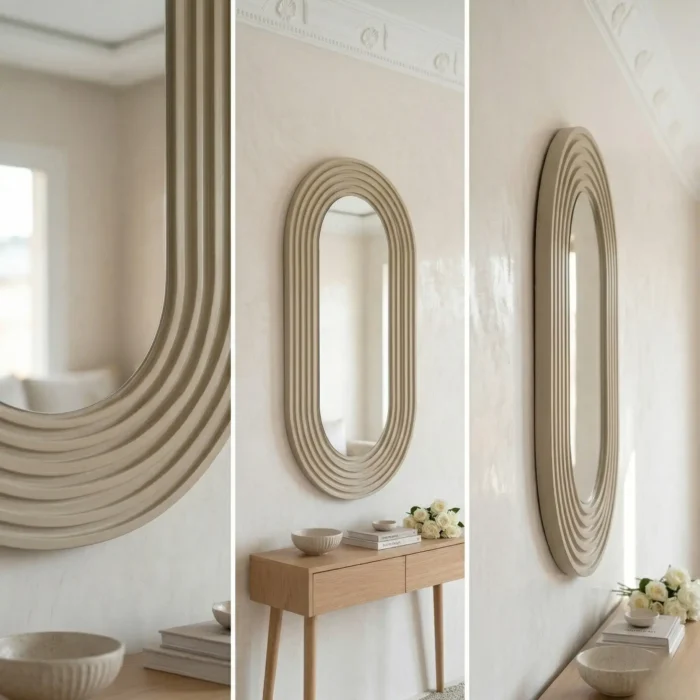 Miroir Amwaj Beige Crémé – Image 3