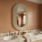 Miroir Amwaj Beige Crémé